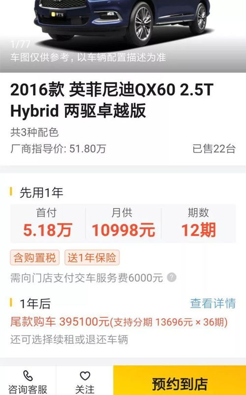 貸款購買汽車利息多少