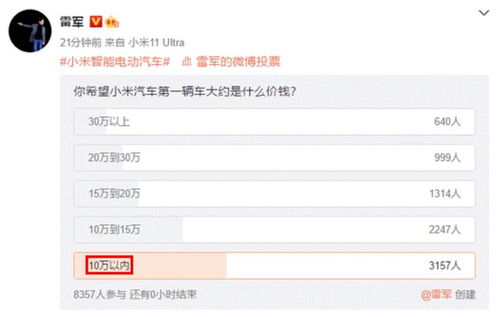 小米汽車盈利多少